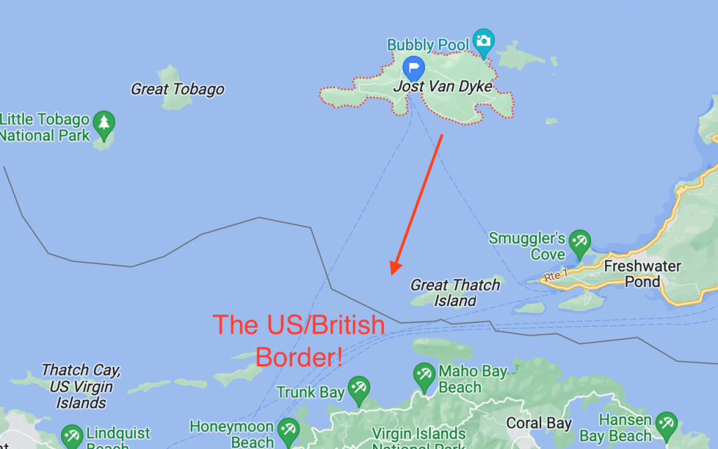 I can see the US from our backyard….